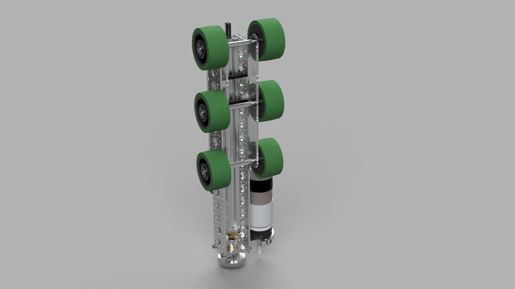 A render of 11115's Rover Ruckus hang mechanism, using lead screws