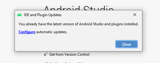 If you have no new updates, it should say that you have the latest version installed